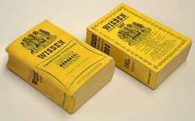 2x Wisden Cricketers' Almanacks 1963 (100th) and 1966 - cloth backs, '63 spine bowed, otherwise