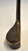 Army and Navy London longnose deep face dark stained beech wood putter c. 1885/90 - c/w a very