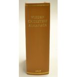 1937 Wisden Cricketers' Almanack - 74th edition complete with the original paper wrappers, rebound