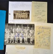 Extensive collection of Surrey County Cricket Club players' signatures from 1946 to date - approx.