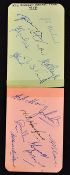 1958 New Zealand cricket team signed autograph album pages - to include John Reid, Alabaster, D'