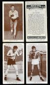 1938 Boxing cigarette cards - full set of WA & A C Churchman "Boxing Personalities" 50/50 to incl