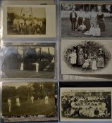 345x Vic and Edwardian Lawn Tennis themed postcards and photographs (345) - contained in a large