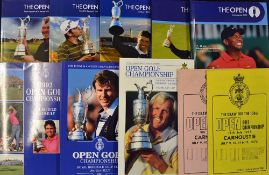 8x Open Golf Championship programmes including the years of - 1987 Muirfield, 1991 Royal Birkdale (