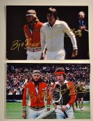 Wimbledon tennis champions Borg, McEnroe and Connors signed colour photographs - Wimbledon Centre