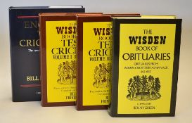 Collection of Wisden and other cricket reference books to include 2x "The Wisden Book of Test