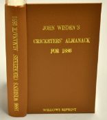 1886 Wisden Cricketers' Almanack - Willows soft back reprint publ'd 1985 in brown gilt cloth