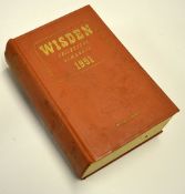 1951 Wisden Cricketers' Almanack - 88th edition, original hardback, some slight marks to the