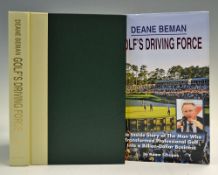Schupak, Adam - double signed 'Deane Beman - Golf's Driving Force-The inside Story of the Man Who