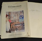 Tennis Racket Book signed by the author Siegfried Kuebler titled "Book of Tennis Rackets" 1st ed (