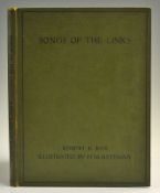 Risk, Robert. K - 'Songs of The Links' 1919, 1st edition, illustrated by H. M. Bateman, bound in