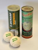 2x tennis ball tins to incl early Rawlins (St Louis) Championship Tennis Ball tin (F/G) and later