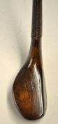 Fine and early Wm Park Pat compressed hickory head, late longnose scare neck spoon c.1895 - full