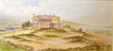 Regester, Eustace "The Golf Club House Hunstanton" early c.20th - signed watercolour - image
