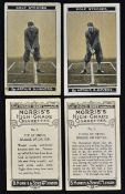 1923 Morris and Sons Golf Cigarette Cards 'Golf Strokes' by A. Havers, 25/25 in good, clean