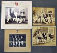 Collection of 3x Cambridge University, England and R. B. Powell tennis team photographs - associated