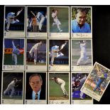 13x Official ECB cricket signed postcards to incl Croft, Fleming, A. Hollioake, Tudor, Tufnell,