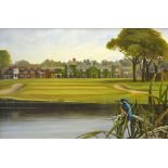 Dobbs, A.G (modern) - The Belfry Golf Club, approach to 18th Green - oil on board signed and dated