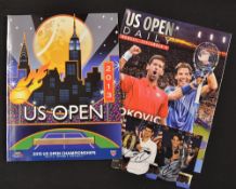 2013 US Open Tennis Championship programme and signed photograph c/w The Men's Singles final
