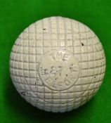 Rare Henley's The Melfort 27 ½ moulded mesh lined guttie golf ball c. 1898 - appears unused