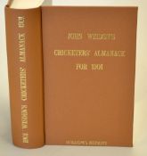 1901 Wisden Cricketers' Almanack - Willows soft back reprint publ'd 1996 in brown gilt cloth