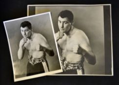 Joe Erskine signed boxing photographs - 2x official publicity photographs for his match with José