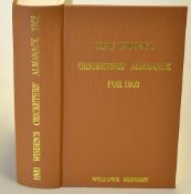 1903 Wisden Cricketers' Almanack - Willows soft back reprint publ'd 1997 in brown gilt cloth