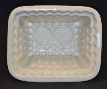 Fine Victorian Copeland Tennis jelly mould - with the impression of crossed lawn tennis rackets,