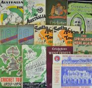 Cricket Tour publications to include Australian Tours 1938, 1948, 1953, India Tour 1946, South