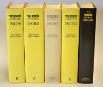 Set of 4x Wisden Anthology - to incl Vol.1 1864-1900, Vol. II 1900-1940, Vol. III 1940-1963 and Vol.