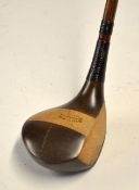 Fine Everard Gray Gog Maggog G.C large socket head brassie - with full brass sole plate, stripe