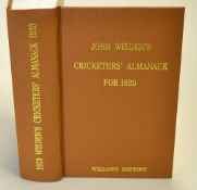 1920 Wisden Cricketers' Almanack - Willows soft back reprint publ'd 2003 in brown gilt cloth