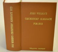 1913 Wisden Cricketers' Almanack - Willows soft back reprint publ'd 2002 in brown gilt cloth