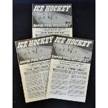 Ice Hockey 3x 1959 Signed Wembley Lions programmes to include v Paisley Pirates signed by Gordie