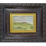 English School c. 1880/90 THE OLD COURSE ST ANDREWS - watercolour signed with monogramme JW -