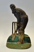 W.G Grace cast iron cricket door stop - standing at the wicket and stamped on the back Midwest