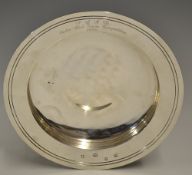 Fine 1936 Surrey/ Sussex County Golf Union silver Quaich trophy - hallmarked London 1936 - and