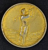 1964 News Of The World silver golf medal hallmarked Birmingham the reverse embossed with a golfer