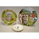 Tennis Ceramic plates - New York and Rudolstadt Pottery tennis side plate c.1915 and stamped to