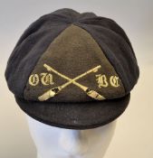 1903 Oxford University Boat Club cap - with embroidered cross oars and details to the front