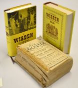 1934 Wisden Cricketers' Almanack - 71st edition - missing covers, spine bowed, p. 9-688 - overall