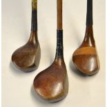 3x various socket head woods to include an Anderson Special L model driver, Walter Tomlinson Special