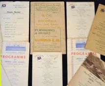 Rare 1949 MCC cricket tour to Rhodesia programme and ephemera to incl original programme Rhodesia