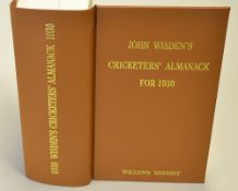 1930 Wisden Cricketers' Almanack - Willows soft back reprint publ'd 2008 in brown gilt cloth