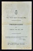 1939 Open Golf Championship signed programme played at St. Andrews (Dick Burton) and signed to the