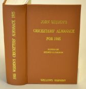 1905 Wisden Cricketers' Almanack - Willows soft back reprint publ'd 1998 in brown gilt cloth