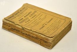 1892 Wisden Cricketers' Almanack - 29th edition - original paper wrappers, both front and rear