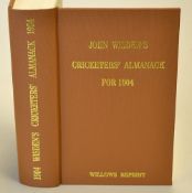 1904 Wisden Cricketers' Almanack - Willows soft back reprint publ'd 1998 in brown gilt cloth