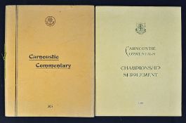 Rare 1937 Carnoustie Commentary Booklet won by Henry Cotton entitled' Carnoustie and its Golf