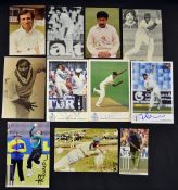 Collection of India and Pakistan Cricket Test Players signed photographs (11) to incl TCCB,